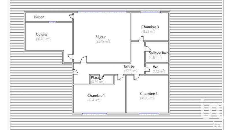 Appartement - 80 m² - 4 pièces