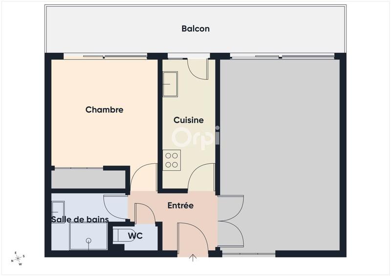 Appartement - 46 m² - 2 pièces