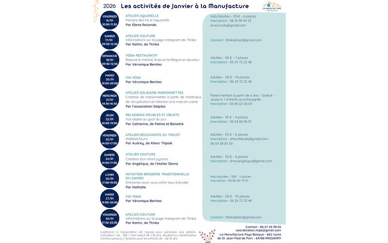 Ateliers Manufacture Pays Basque - Aquarelle : peindre des iris