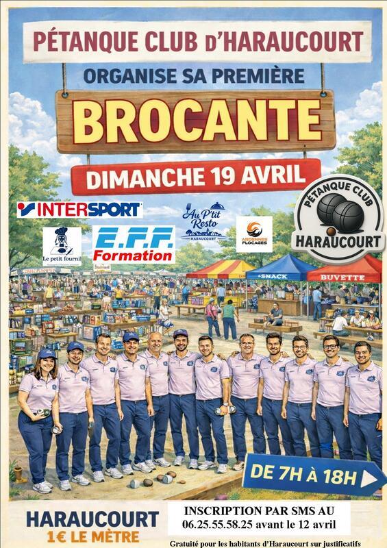 1ère brocante du pétanque club