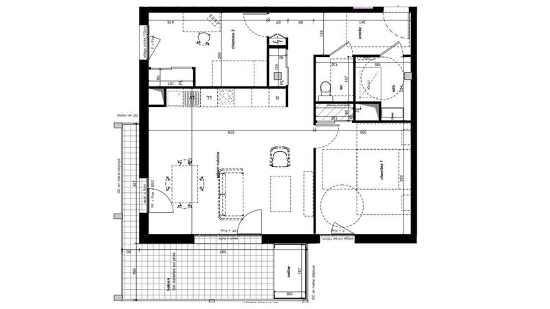 Appartement - 68 m² - 3 pièces