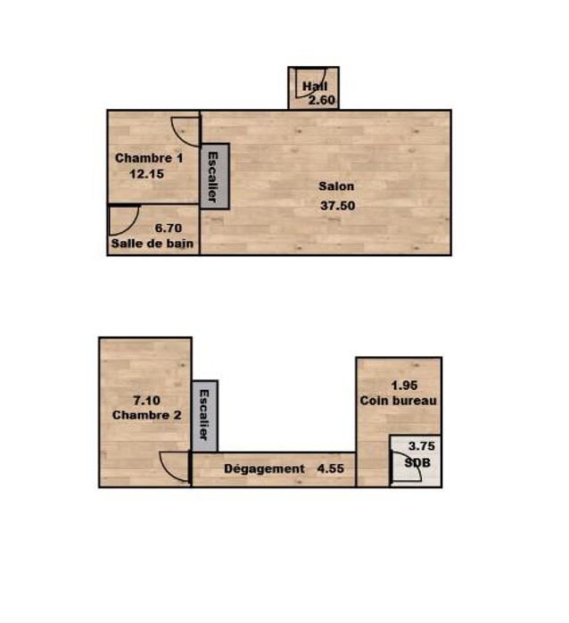 Appartement - 90 m² - 4 pièces