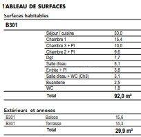 Appartement - 92 m² - 4 pièces