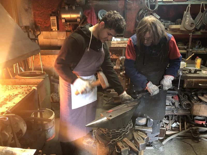 Atelier - Cigogneau en fer forgé