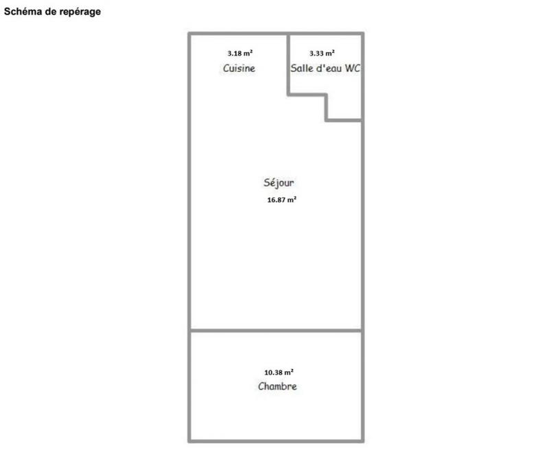 Appartement - 33 m² - 2 pièces