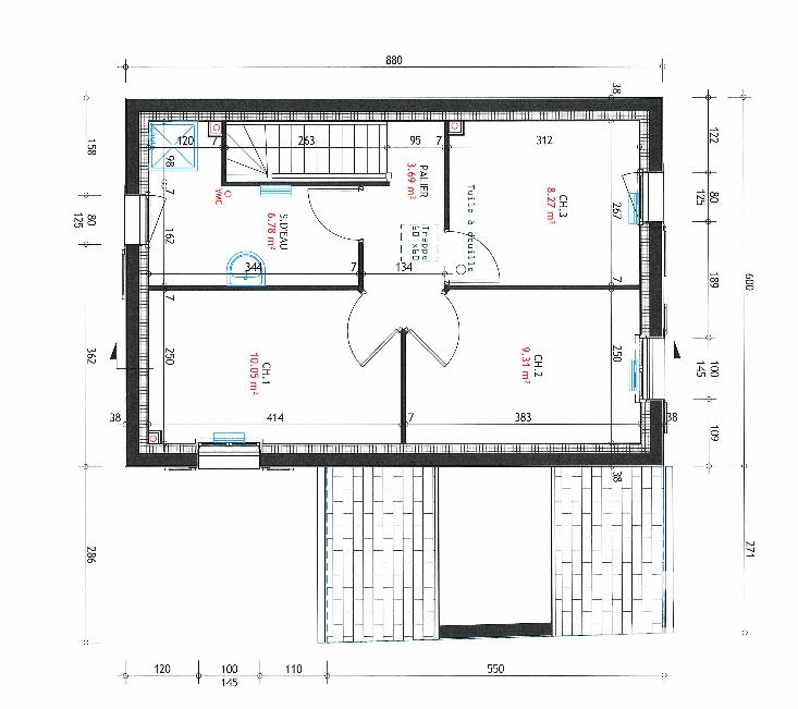 Maison - 77 m² - 4 pièces