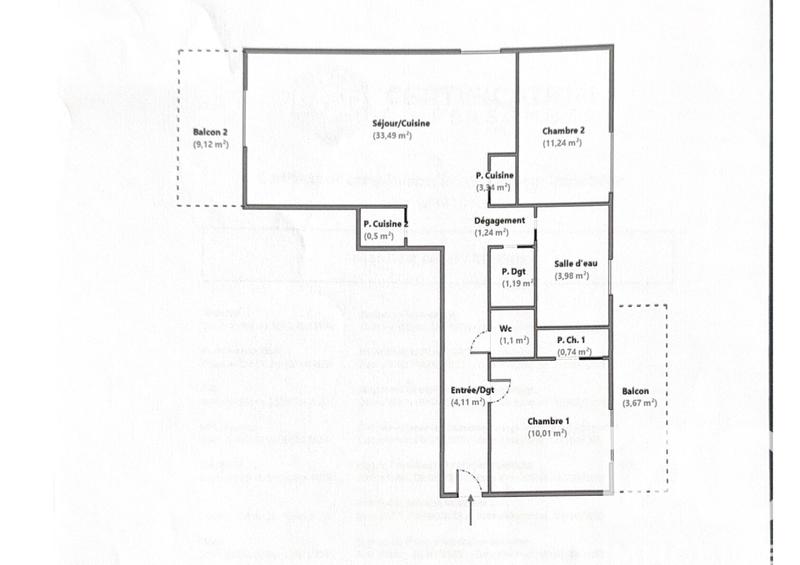 Appartement - 71 m² - 3 pièces