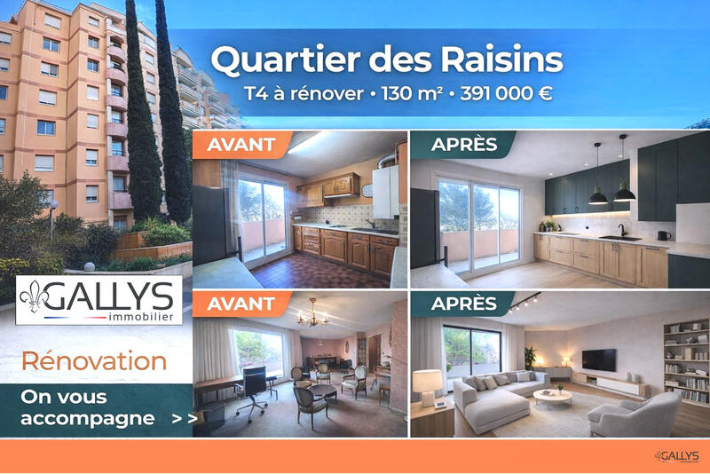 Appartement - 102 m² - 5 pièces