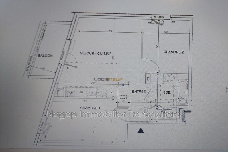 Appartement - 54 m² - 3 pièces