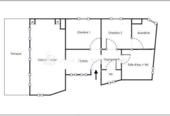 Villa sur toit - 82 m² - 4 pièces