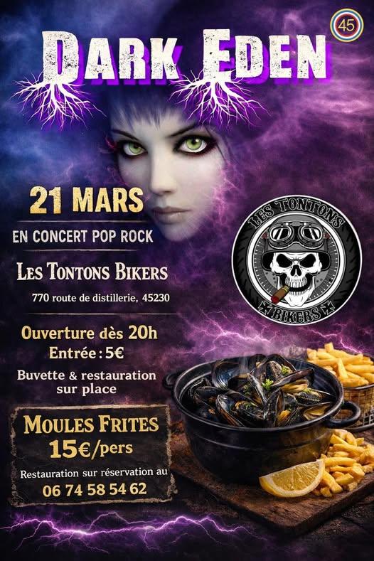 Concert pop rock avec Dark eden