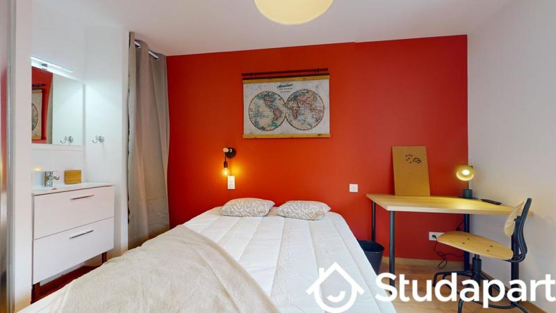 Chambre - 10 m² - 1 pièce