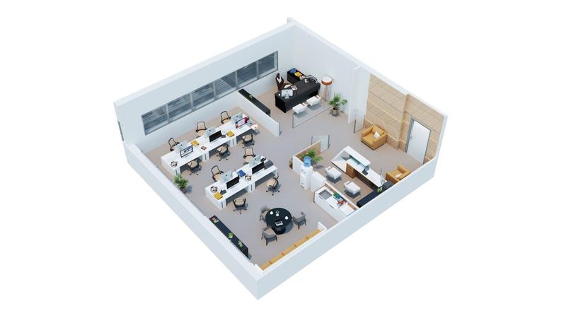 Bureau - 94 m² - 1 pièce