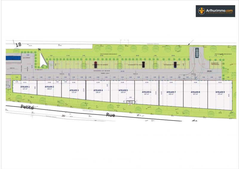 Bureau - 286 m² - 1 pièce