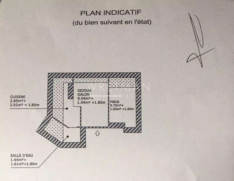 Appartement - 18 m² - 1 pièce