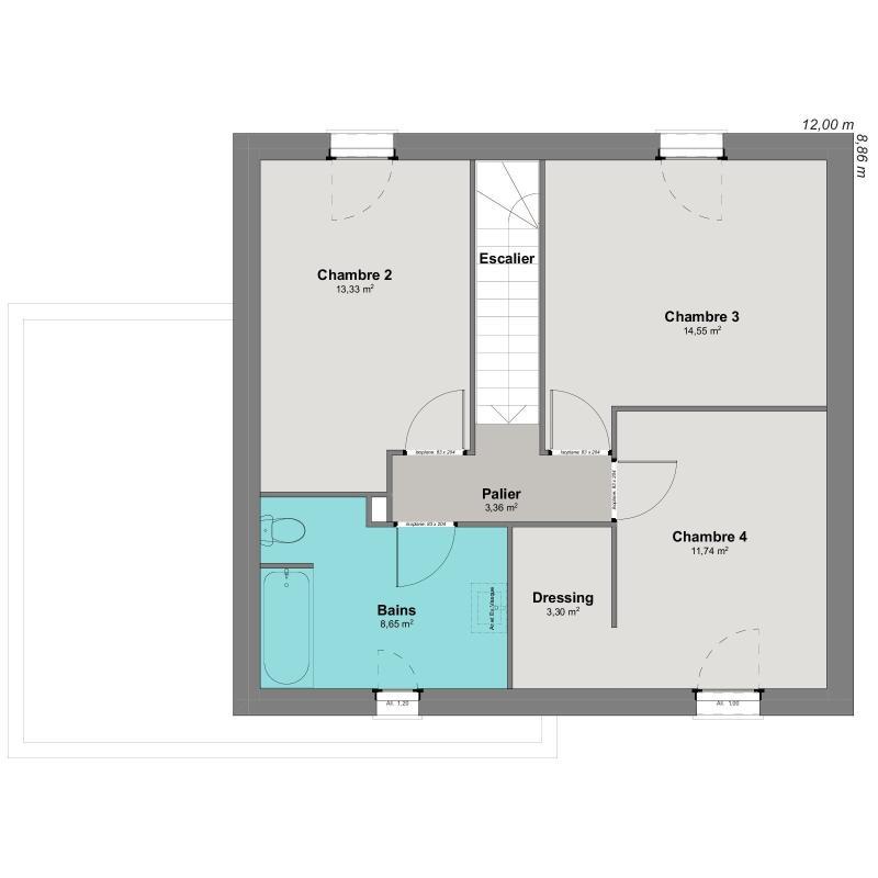 Maison - 113 m² - 6 pièces