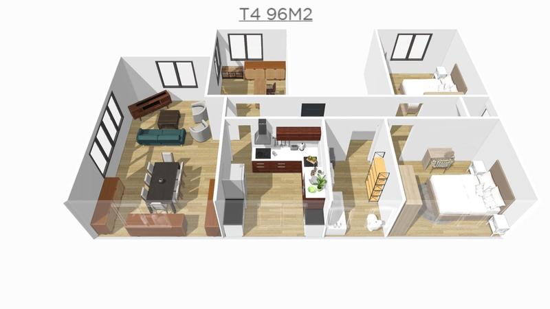 Appartement - 95 m² - 4 pièces