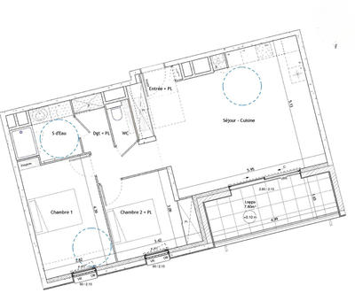 Appartement - 66 m² - 3 pièces