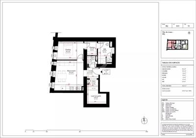 Appartement - 46 m² - 2 pièces