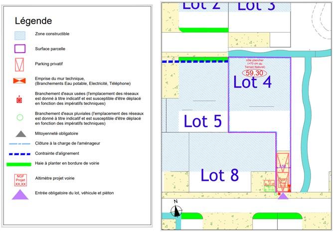 Terrain constructible - 323 m²