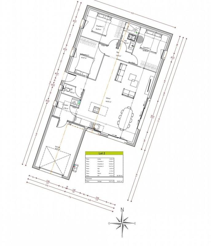 Maison - 92 m² - 4 pièces