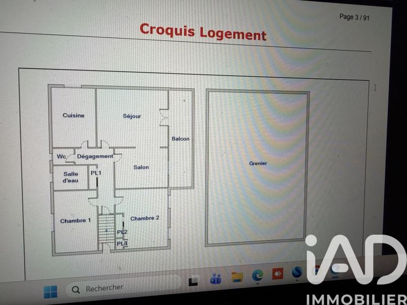 Maison - 70 m² - 4 pièces