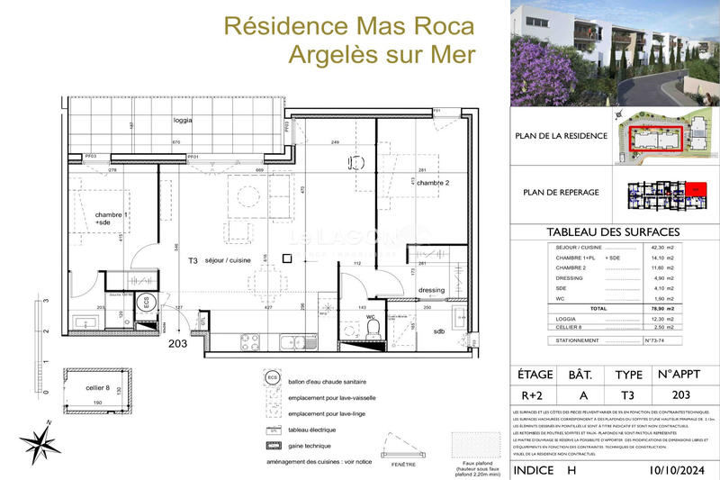 Appartement - 79 m² - 3 pièces