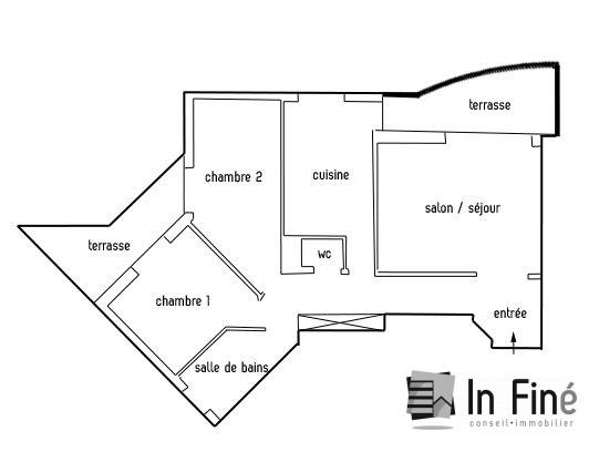 Appartement - 76 m² - 3 pièces