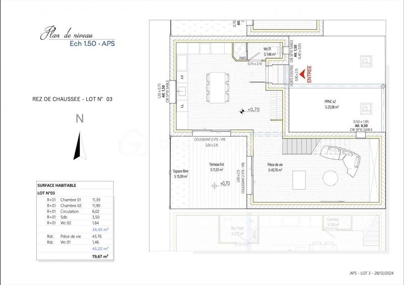 Maison - 81 m² - 3 pièces