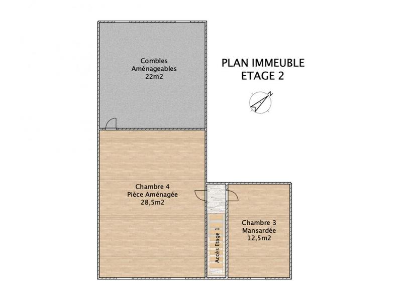 Immeuble - 220 m² - 11 pièces