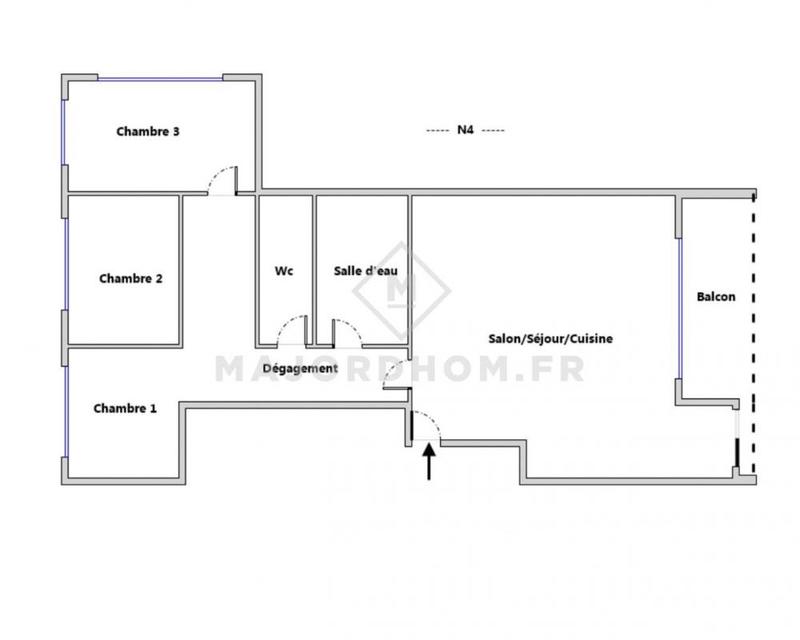 Appartement - 78 m² - 4 pièces