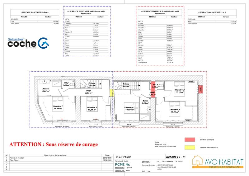 Duplex - 84 m² - 3 pièces