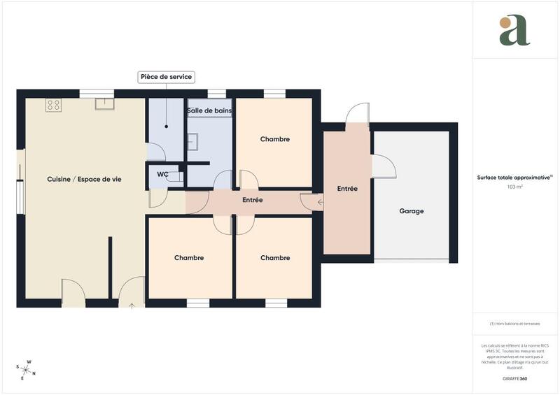 Maison ancienne - 81 m² - 4 pièces