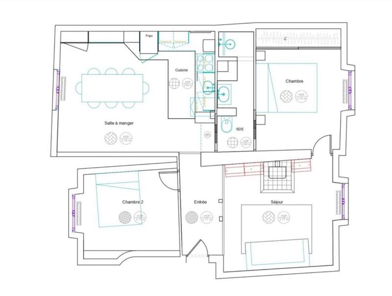 Appartement - 63 m² - 4 pièces