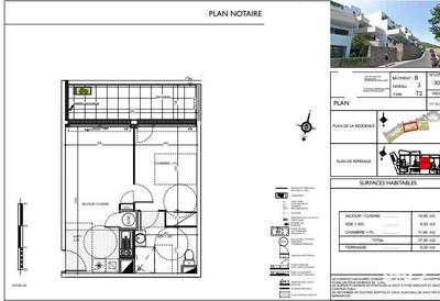 Appartement - 40 m² - 2 pièces