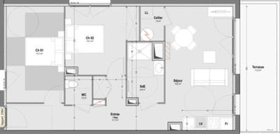 Appartement - 63 m² - 3 pièces