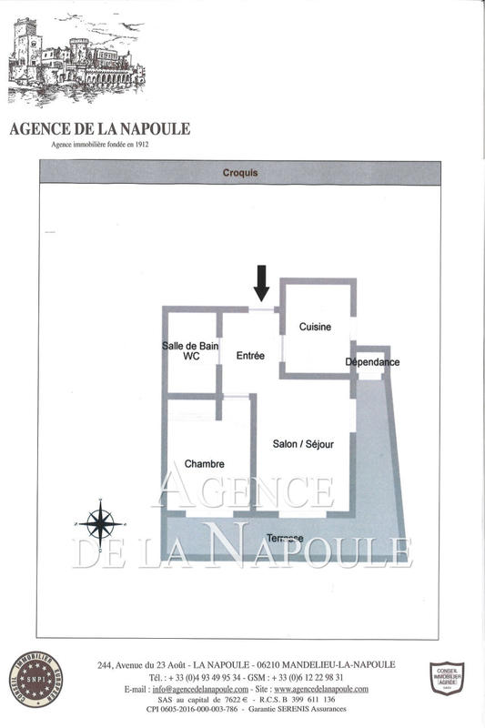 Appartement - 34 m² - 2 pièces