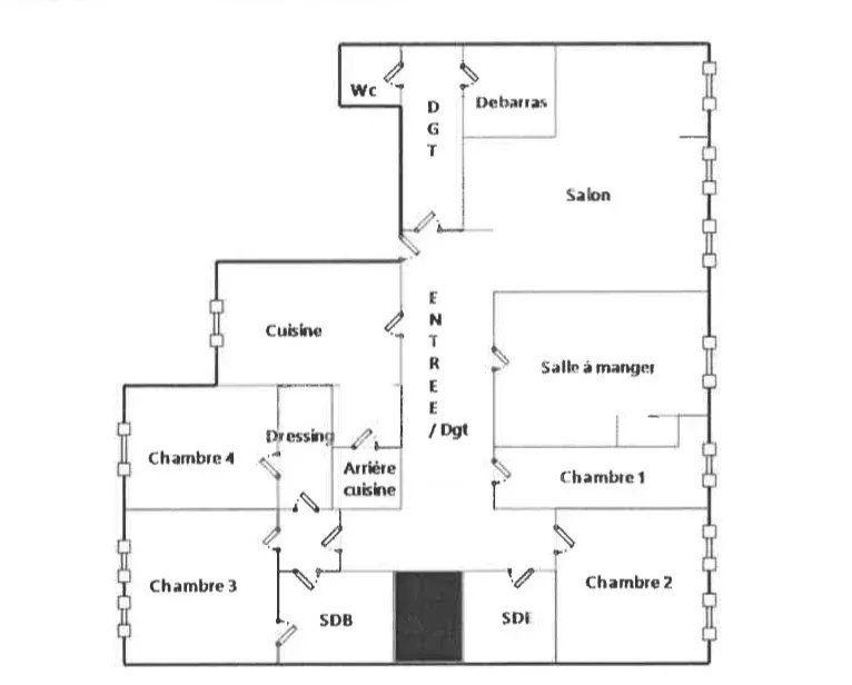 Appartement - 200 m² - 6 pièces