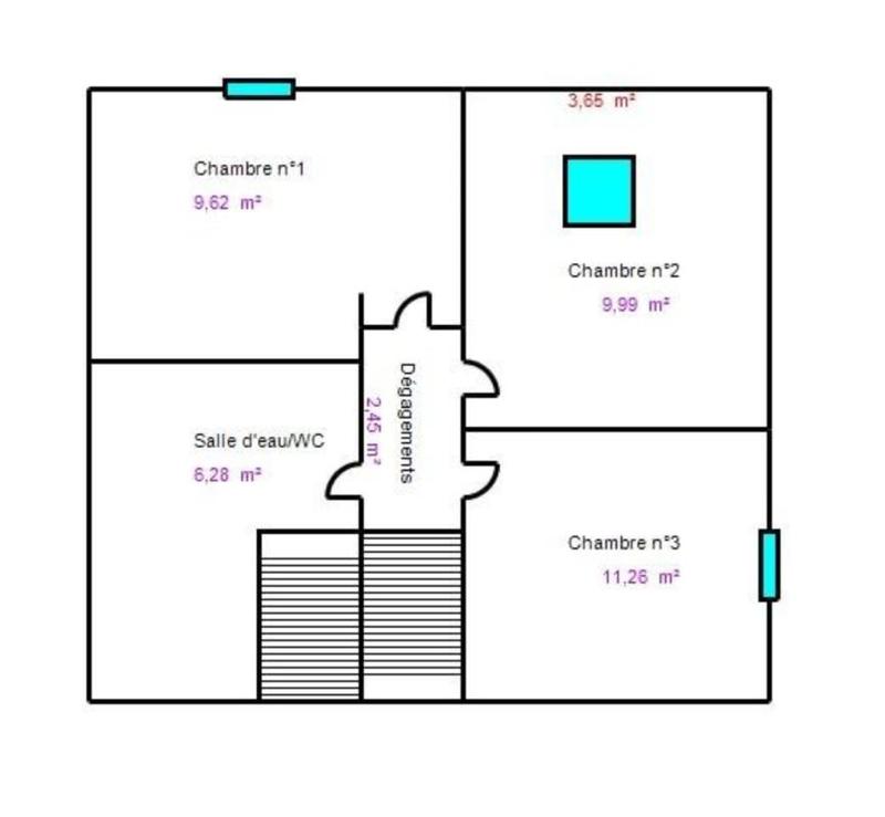 Duplex - 80 m² - 4 pièces