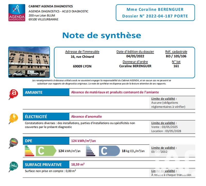 Studio - 19 m² - 1 pièce