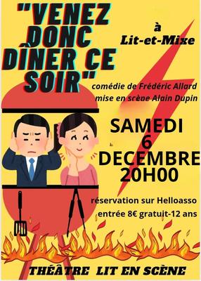 Théâtre «Venez donc dîner ce soir»