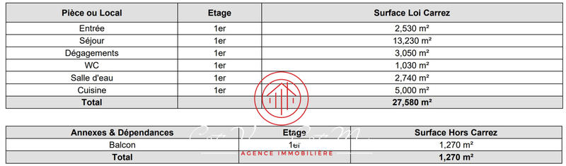 Appartement - 28 m² - 1 pièce