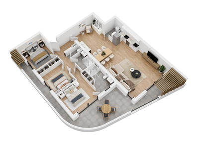 Appartement - 115 m² - 4 pièces