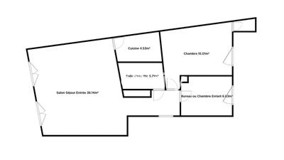 Appartement - 68 m² - 3 pièces