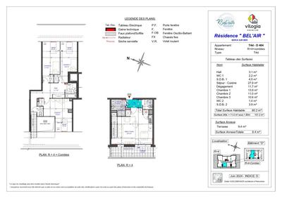 Appartement - 90 m² - 4 pièces
