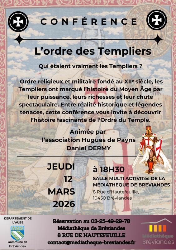 Conférence sur l'ordre des Templiers