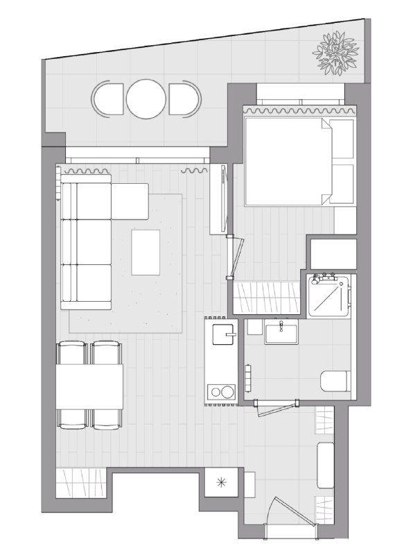 Appartement - 31 m² - 2 pièces