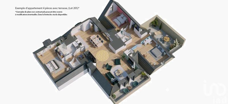 Appartement - 120 m² - 4 pièces