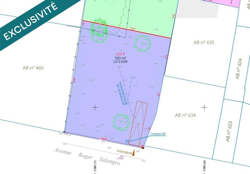 Terrain - 520 m²