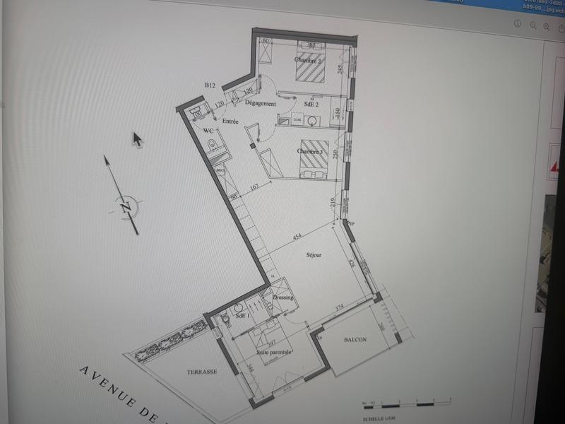 Appartement - 91 m² - 4 pièces